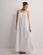 JJXX - Valkoinen - Jxkarla Linen Blend Long Dress Wvn