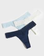 Nelly - Sininen - Lovely Feels Thong 3-pack