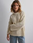 Gina Tricot - Beige - Oversized knit sweater