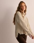 Selected Femme - Beige - Slfselma Ls Knit Pullover Noos