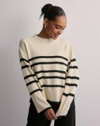 Vero Moda - Ruutu/Raita - Vmsaba Ls O-Neck Stripe Pullover Ga