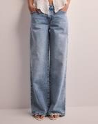 Pieces - Sininen - Pcselma Lw Wide Jeans Lb Noos Bc