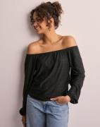 JDY - Musta - Jdycathinka L/S Off Shoulder Top Jr