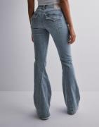 True Religion - Sininen - Joey Low Rise Flare