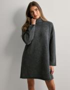 Vero Moda - Harmaa - Vmgemma Ls Roll Neck Knit Dress Vma