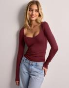 Nelly - Punainen - Romance Shape LS Top