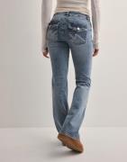 Nelly - Sininen - Low Waist Luxury Bootcut Jeans