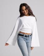 Nelly - Valkoinen - Wide Sleeve LS Top