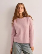 Selected Femme - Vaaleanpunainen - Slflulu Ls Knit O-Neck B Noos