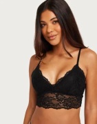 Pieces - Musta - Pclina Strap Lace Bra Top Noos