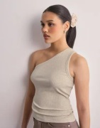 Selected Femme - Beige - Slfanna One Shoulder Top