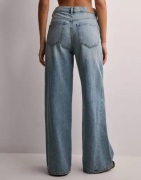 Gina Tricot - Sininen - Wedge wide jeans