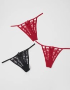 Hunkemöller - Punainen - 3-Pack String