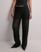 Pieces - Musta - Pcnaya Hw Lace Pants D2D Jit