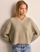 Calvin Klein Jeans - Beige - Chunky V-Neck Sweater