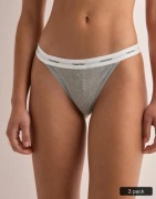 Calvin Klein Underwear - Harmaa - String Thong 3PK