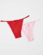 Nelly - Punainen - Loveable 2-Pack Thong