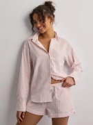 Nelly - Vaaleanpunainen - Soft Striped Shirt