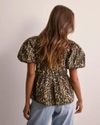 Nelly - Kuviollinen - Bow Puff Sleeve Blouse