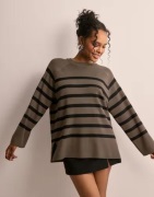 OBJECT - Ruutu/Raita - Objester Ls Knit Top Noos
