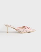 Nelly - Kuviollinen - Printed Pointy Bow Mule