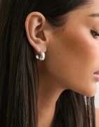 Pieces - Hopea - Fpbella Small Hoop Plated Noos