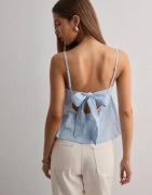 Nelly - Sininen - Flowy Bow Top
