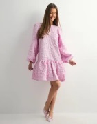 Pieces - Vaaleanpunainen - Pcgretchen Ls Short Dress D2D Dmo
