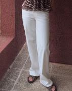 Nelly - Valkoinen - Low Waist Loose Jeans