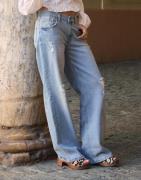 Nelly - Sininen - Low Waist Loose Jeans