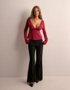 Nelly - Punainen - Tie Back LS Top