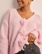Pieces - Vaaleanpunainen - Pcfatima Ls Knit Cardigan D2D Fsy B