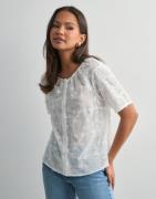 Pieces - Valkoinen - Pctolax Ss Top Wvn