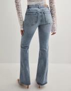 Gina Tricot - Sininen - Low waist bootcut jeans