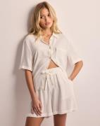 OBJECT - Valkoinen - Objsanne Hw Wide Shorts Noos