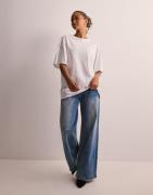 Only - Valkoinen - Onllucy Life S/S Bling Top Box Jrs