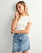 Only - Sininen - Onlstella Short Skirt Dnm Azg Noos