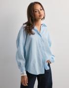 Only - Sininen - Onlzazima L/S Loose Shirt Wvn