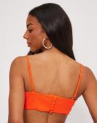 Only - Punainen - Onlabba S/L Strap Cropped Top Cc Tl
