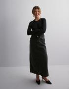 Only - Harmaa - Onlnelia Mw Maxi Dnm Skirt Cro