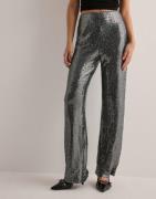 Only - Hopea - Onlsteo Life Hw Str Sequin Pant Tlr