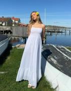 Only - Valkoinen - Onllou Life Emb Smock Ankel Dress P