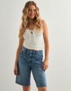 Only - Sininen - Onlmate Reg Baggy Long Shorts Dnm N