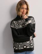 Only - Harmaa - Onlvictoria L/S Pullover Knt Noos
