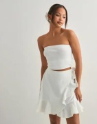 Pieces - Valkoinen - Pcsastina Hw Skirt Wvn Bc