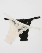 Nelly - Musta - Adorable 2-Pack Thong