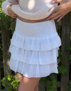 Nelly - Valkoinen - Frill Skirt