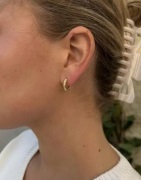 Muli Collection - Kulta - 15mm Textured Hoops