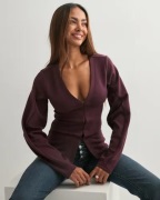 Nelly - Punainen - Waist Focus Cardigan