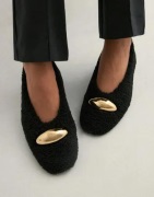 Nelly - Musta - Fluffy Decore Ballerina